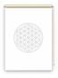 Preview: Rollo Blume des Lebens lichtgrau blanco - Sichtschutz Extartiqe